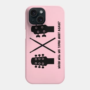 Guitar Drum Bass (black) Phone Case