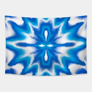 Tie Dye Blue and White Tapestry