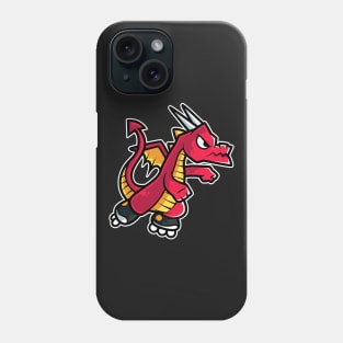 Red Fire Dragon Retro Roller Skate product Phone Case