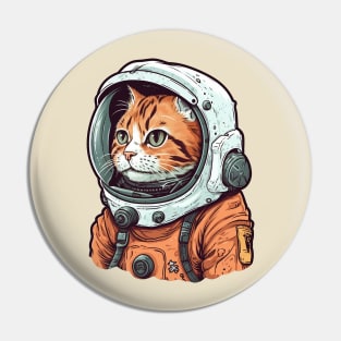 Astronaut cat Pin