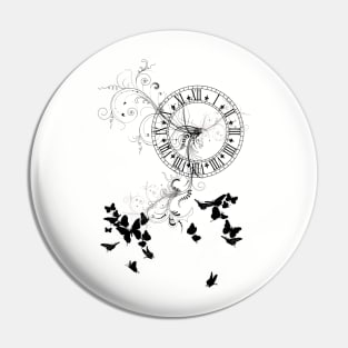 Time flies away like butterflies Pin