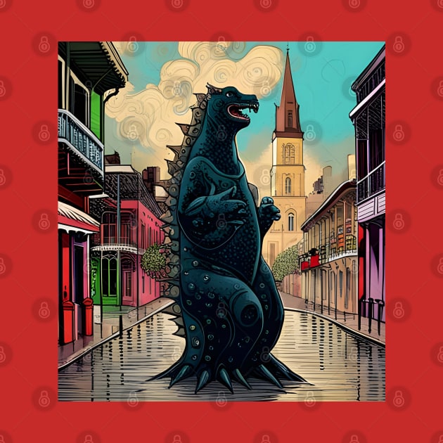 Godzilla in New Orleans by RoxanneG