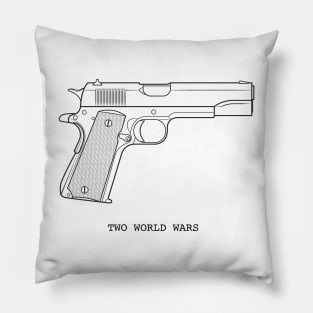 Two World Wars Pillow