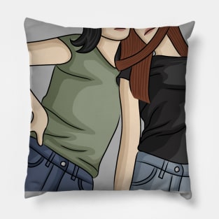 Friendship of two girls Pillow