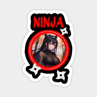 Ninja Target Love Cute Anime Girl Magnet