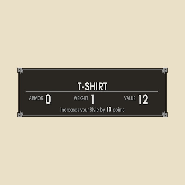 Inventory tee by Darkvoid