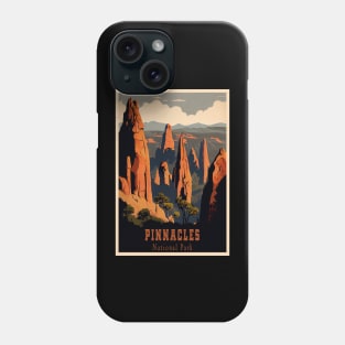 Pinnacles National Park Travel Poster Phone Case