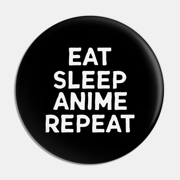 Eat Sleep Anime Repeat Mask Pin by gabrielakaren