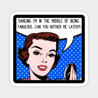 Fabolous girl comic stlye Magnet