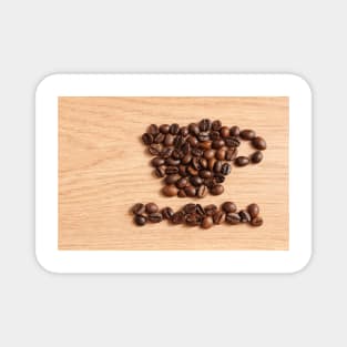 Coffee cup from coffee beans Magnet