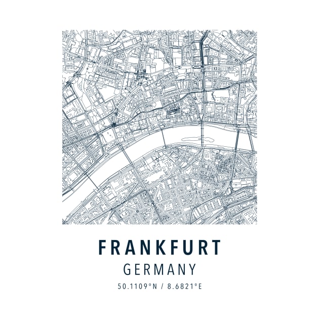 frankfurt simple map by boy cartograph