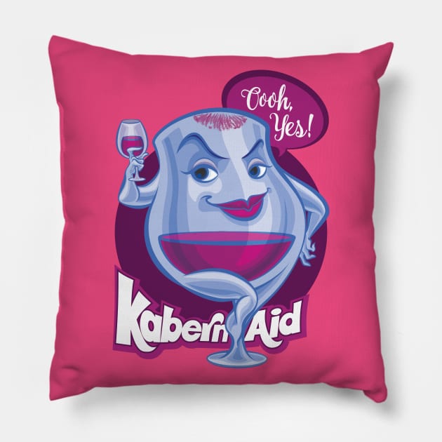 Kabern-Aid Pillow by majanation