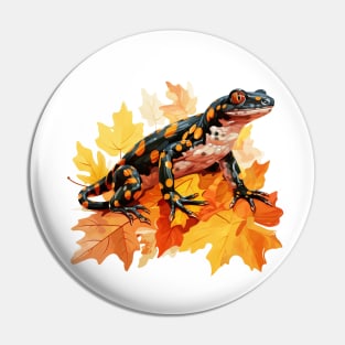 Fire Salamander Pin