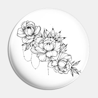 Peonies Pin