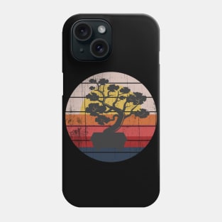 Bonsai Tree Design Japanese Bonsai Tree Sun Retro Phone Case