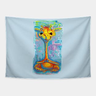 Meditating giraffe Tapestry