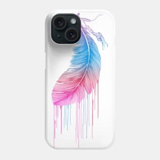 Rainbow Feather Phone Case