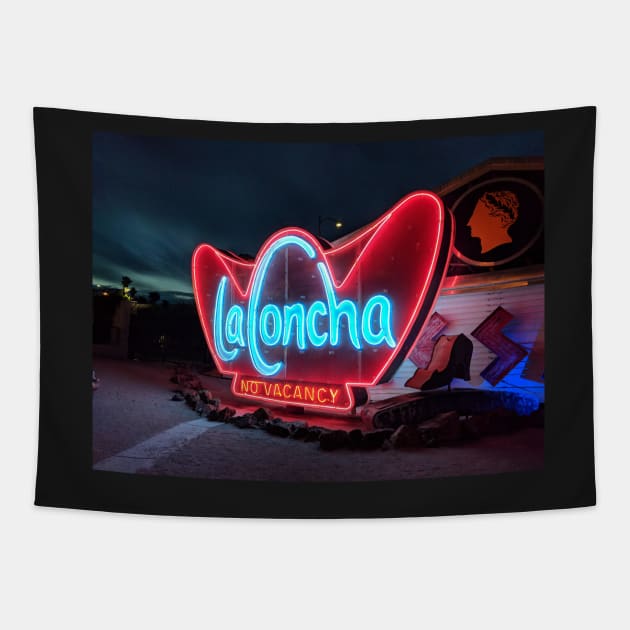 La Concha No Vacancy Tapestry by fionatgray