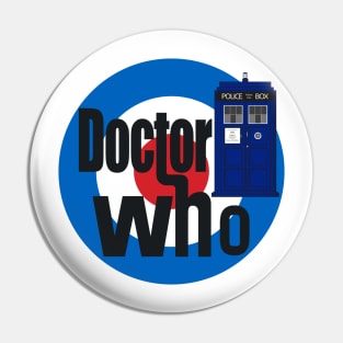 Doctor Who! (White) Pin