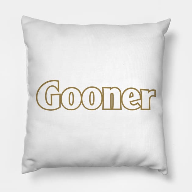 Gooner | an Arsenal FC tribute design Pillow by LTFRstudio