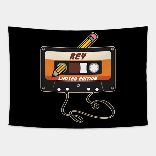 Rey - Limited Edition Cassette Tape Vintage Style Tapestry by torrelljaysonuk