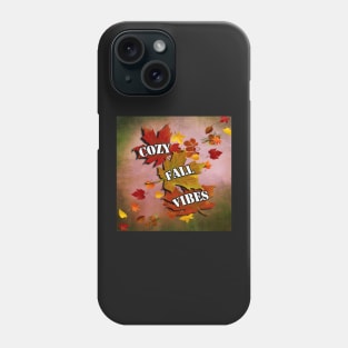 Copy of Cozy Fall Vibes Quote Graphic Autumn Leaves Gifts Phone Case