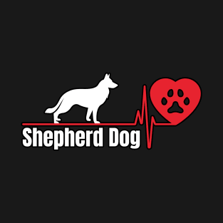 Shepherd dog heart love T-Shirt