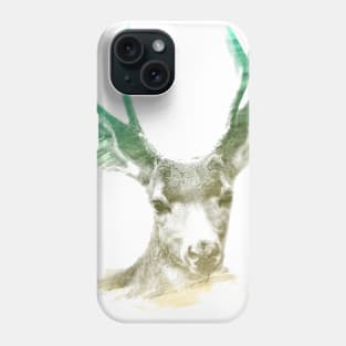 Deer Superimposed Watercolor Phone Case