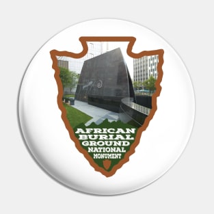 African Burial Ground National Monument photo arrowhead Pin