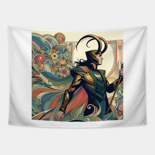 Loki: Art Nouveau Tapestry