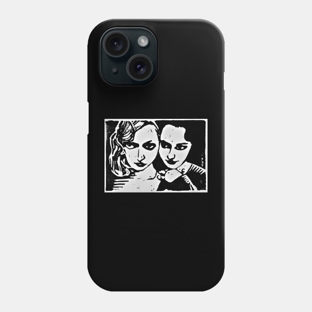 Anais and June Phone Case by Great Auk Art