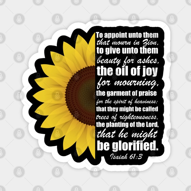 Isaiah 61:3 Beauty For Ashes Magnet by Douglas's Store 3