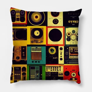 Records Tile Pillow