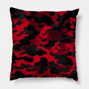 BLACK AND RED CAMO DESIGN Pillow