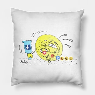 Kolobok and emoticons Pillow