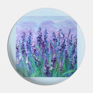 Impressionism art landscape painting pastel lilac purple lavender flower Pin