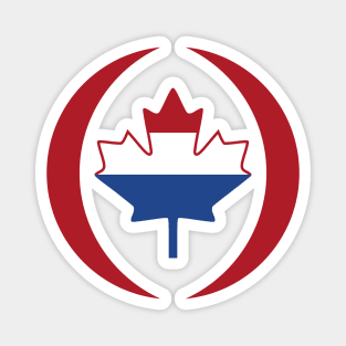 Dutch Canadian Multinational Patriot Flag Series Magnet