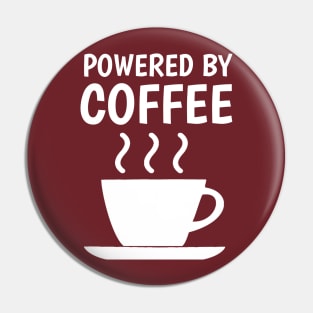 powered by coffee Pin