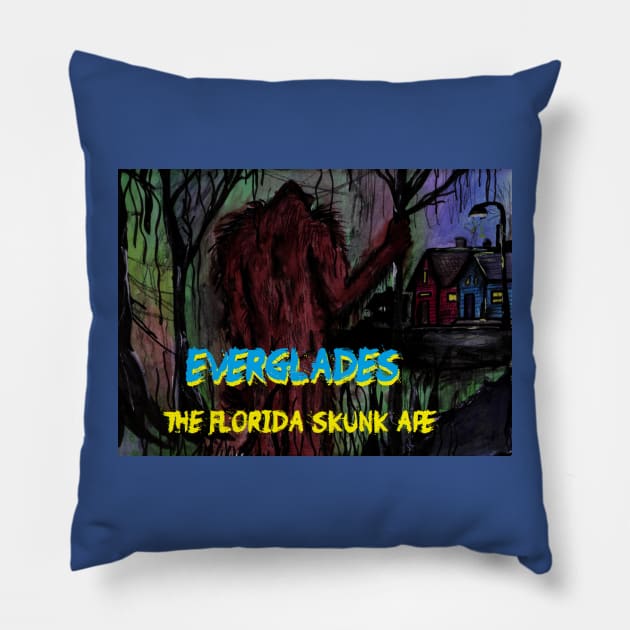 Bigfoot- The Florida Skunk Ape Pillow by Great Lakes Artists Group