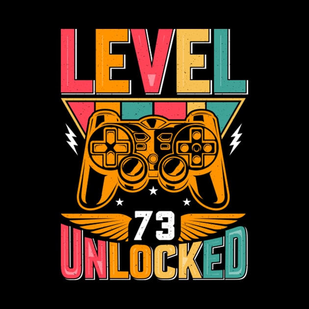 Level 73 Unlocked Awesome Since 1950 Funny Gamer Birthday by susanlguinn