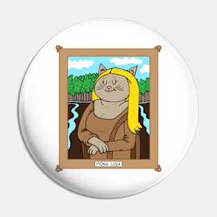 Mona Lisa Cat Pin