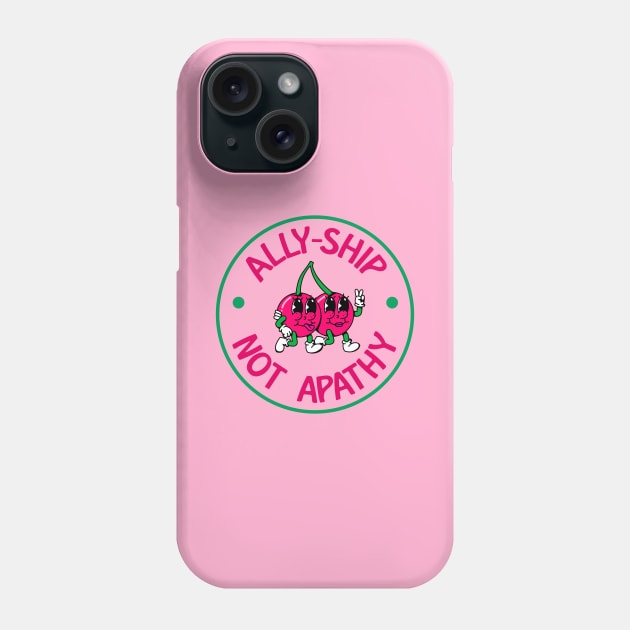 Allyship Not apathy - Cute Cherries Phone Case by Football from the Left