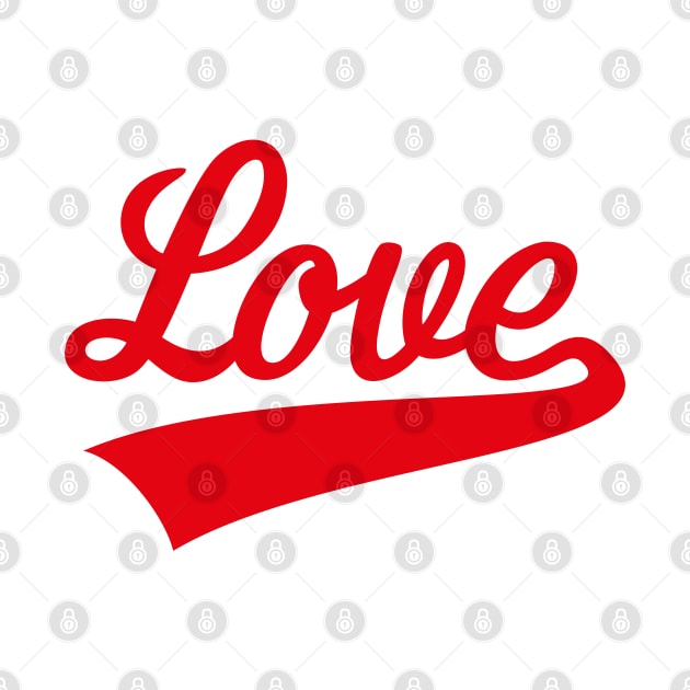 Love (Lettering / Red) by MrFaulbaum