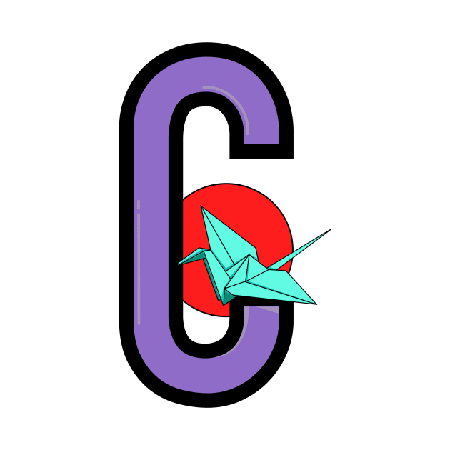 letter C logo by stickersnesia