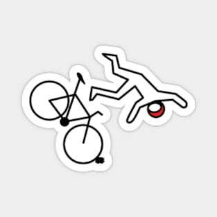 Flying cyclist Magnet
