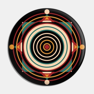 Good Vibes Hypnotic Abstract Pin