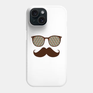 Hipster Glasses And Mustache Phone Case