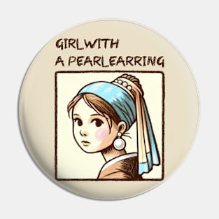 GIRL WITH A PEARL EARRING Pin