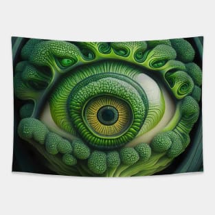 [AI Art] Eye Of Broccoli, Art Deco Style Tapestry