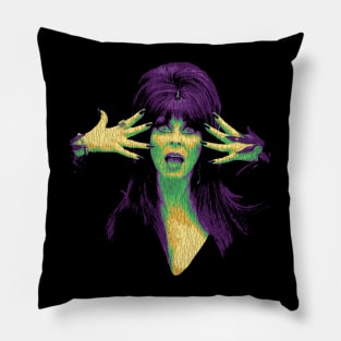 Elvira Horror Pillow